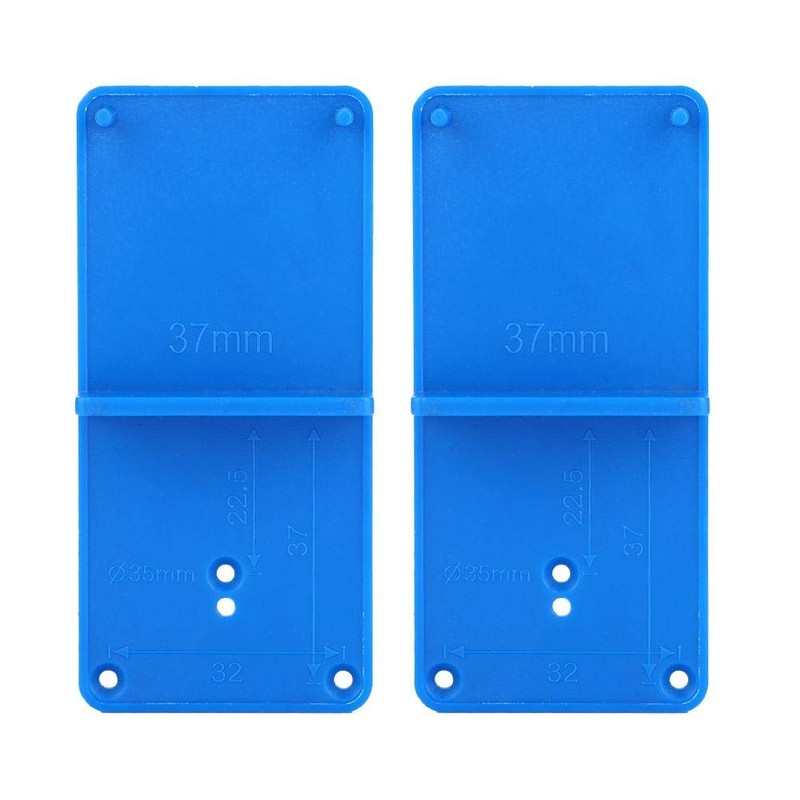 2pcs Hinge Hole Jig Template Hinge Hole Drill Guide Locator