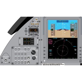 Learjet 60XR Cockpit Training Poster 24in x 36in