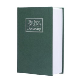 Tissting Book Safe with Combination Lock, 18 x 12 x 5.5 cm English Dictionary Real Pages Book Safe Hidden Lockable Code Lock Book Safe for Money Cash Cards