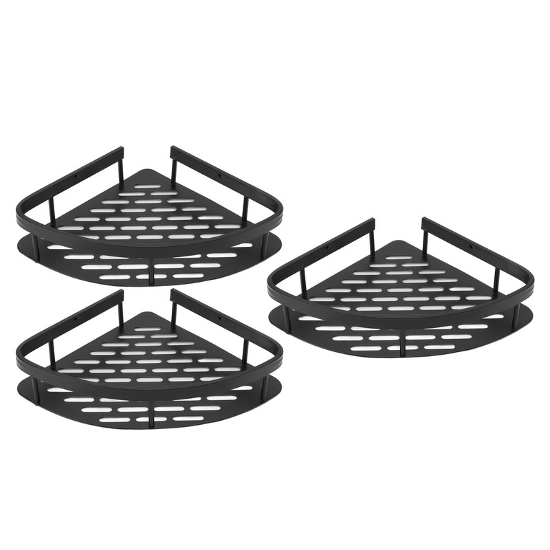 Triangular Shower Shelf Punch Free Rustproof Aluminum Shower Corner Shelf