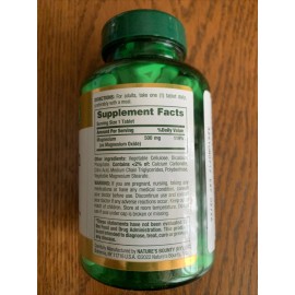 Nature’s Bounty Nature's Bounty Magnesium 500 mg Mineral Supplement - 200 Tablets - NEW