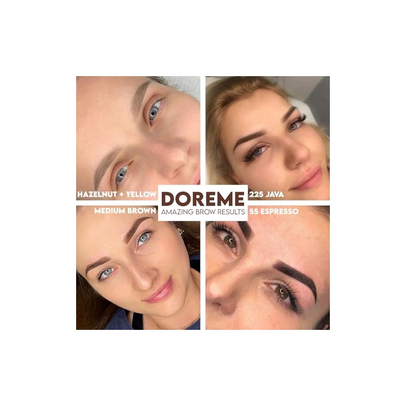 Doreme CONC Pigments for Microblade, Khaki Brown Permanent Makeup Tattoo
