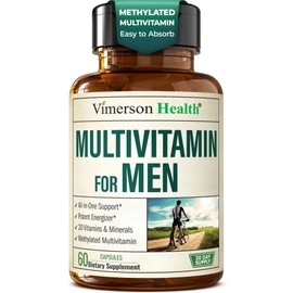 Multivitamin for Men – Methylated Mens Multivitamins & Multiminerals Capsules with Vitamin B12, A, D, C, Zinc, Magnesium & More for Complete Daily Support – High Potency Bioavailable Vitamins for Men