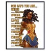 Black Wall Art Woman - African American Women, Girls -