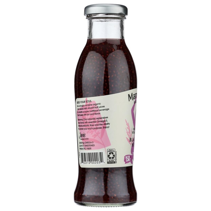 Mamma Chia Organic Blackberry Hibiscus Vitality Beverage, 10 Ounce --