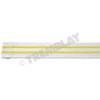 Tremblay Judo Belt Roll 25m White with 2 Yellow Lines