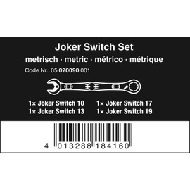 Joker Switch Ratcheting Combination Spanner Set, 4 Piece
