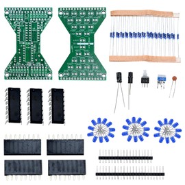 Podazz LED Electronic Hourglass DIY Soldering Practice Welding Board Kit for Beginners and Electronics Enthusiasts（Blue）