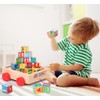Atoylink ABC Wooden Building Blocks for Toddlers 1-3, 30 Pcs