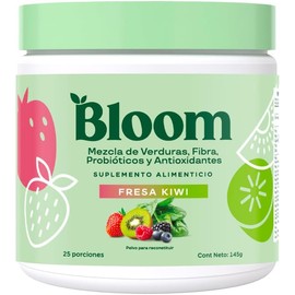 Bloom Nutrition Super Greens Powder - Probiotics for Digestive Health Digestive Enzymes with Superfoods Spirulina and Chlorella for Intestinal Health (Fresa Kiwi)