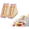 2Pcs Triangle Sandwich Container, Triangle Sandwich Container Reusable, Washable Sandwich