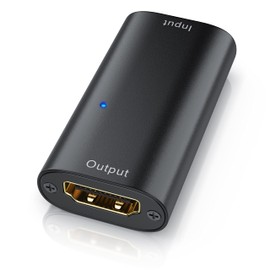 CSL - 4K HDMI 2.0b Extender Amplifier - HDMI Repeater Signal Amplifier - UHD 2160p 60Hz - HDMI Female to HDMI Female - Aluminium - Up to Max 20 m Distance