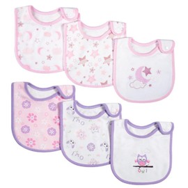 Oaygat 6 Packs Baby Bandana Dribble Bibs Cotton Soft and Absorbent Baby Drool Newborn Bibs with Adjustable Snaps Infant Breathable Feeding Teething Droolers for Unisex Girl Boy Toddlers 0-24 Months