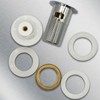 Antfly Pop-Up Drain Set for Ceramic Sink with Overflow, Drain