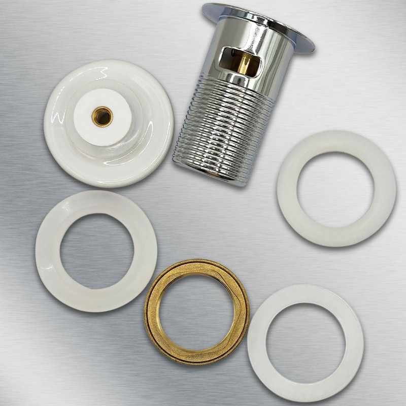 Antfly Pop-Up Drain Set for Ceramic Sink with Overflow, Drain