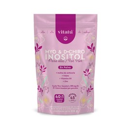 Vitatú | Myo Inositol & D-Chiro Inositol mezcla ideal 40:1 con Folato + Vitamina D3 + Zinc, Suplemento Alimenticio en polvo para Mujeres (225 g c/u), 