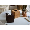Cosmetic Tissue Boxes Square Rattan Tissue Box Dispenser for Home