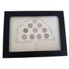 Money Tree 50 Pence Coin Display Frame (Black)