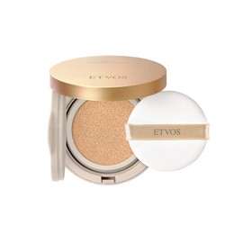 Etovos Mineral Grow Skin Cushion (Case + Puff) SPF32 PA+++ 0.4 oz (12 g) #Light Base Makeup Sensitive Skin Humanized Ceramide