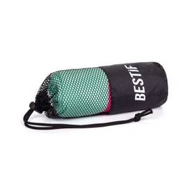 BESTIF Microfibre Towel Quick Dry Sports Towels with Bag Ultralight Perfect for Travel, Sauna, Gym (Turquoise, 50 x 100 cm)