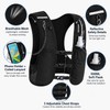 Lightweight Running Hydration Vest with 500ml Soft Flask & Phone