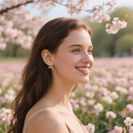 SLUYNZ 925 Sterling Silver Bow Hoop Earrings for Women Teens Ribbon Huggie Earrings for Mother's Day (C-ROSE GOLD)