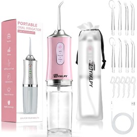 Irrigador Bucal de Agua,limpiador Dental con 3 Modos y 8 Boquillas