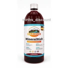 Maximum Living 1 BOTTLE MAXIMUM LIVING MINERALRICH LIQUID MINERALS. MINERAL RICH. 32 OZ.