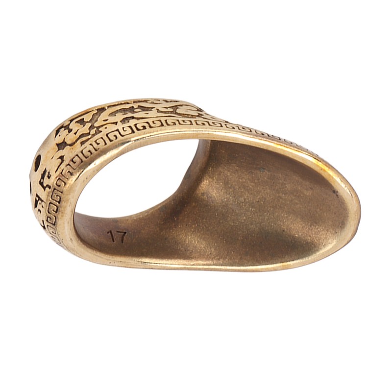 Archery Thumb Rings Good Protection Engraving Pattern Brass Finger Protector