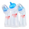 Xuanda Pet Feeding Bottle,3 Pack Wide Mouth Angled Nursing Bottle,