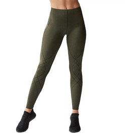 CW-X Women's Stabilyx Joint Support Compression Tight, Forest Night, Medium