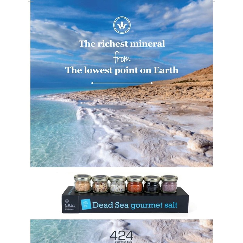 Gourmet Salt Collection from The Dead Sea 3.87oz (Salt with