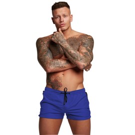 Men’s Swim Trunks Quick Dry Swim Shorts Board Shorts with Triangle Mesh Lining Navy