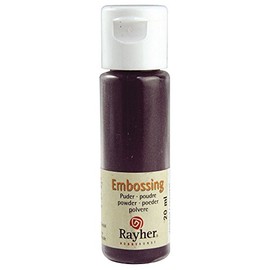Rayher Embossing Powder 20 ml Bottle 304 BlackBerry, Covering BlackBerry