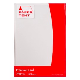 Papertent A4 Premium Card 250gsm 10 Sheets per Pack - White