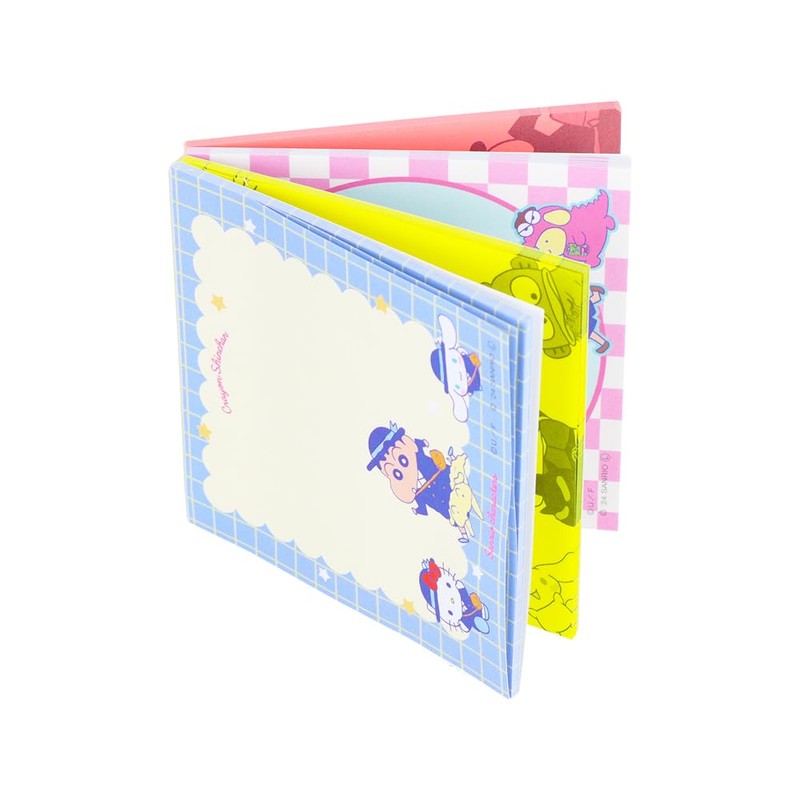 Sunstar Stationery Crayon Shin-chan x Sanrio Characters Sticky Notes Illustration