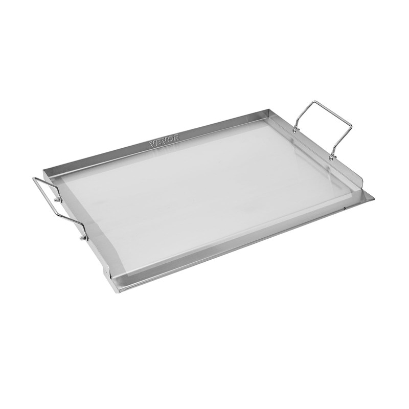 VEVOR Stainless Steel Griddle, 23x16 inch Universal Flat Top Rectangular