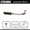 Steelman 18-inch Lighted Inspection Mirror Tool, Flexible Shaft with Thumb