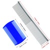 Pet Grooming Brush Metal Flea Comb for Removing Tangles Knots