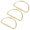 QUARKZMAN 3 Pieces Brass Screw Lock Key Ring Car Key