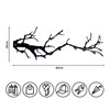 Vasttron Wall Coat Hook, Coat Hook, Wall Hook, Black Metal