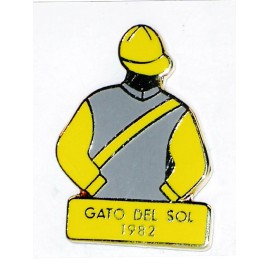 GATO DEL SOL - 1982 Kentucky Derby Winner Jockey Silks Pin