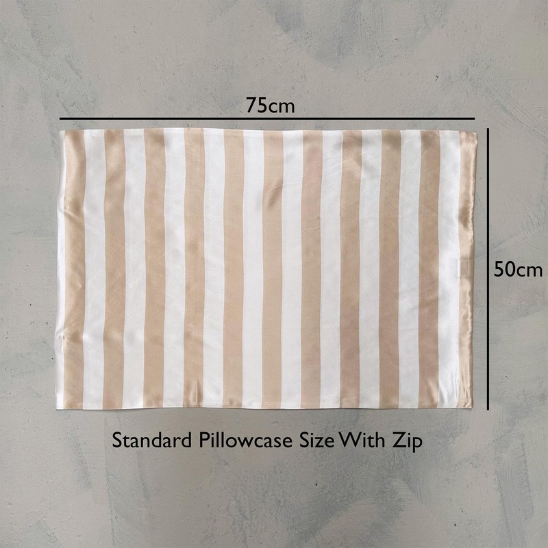 %100 Pure Mulberry Silk Satin Pillowcase, 22 mm Printed, Standard