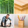 ZRI Bamboo Wooden Pen Box for Office School 9.5 x