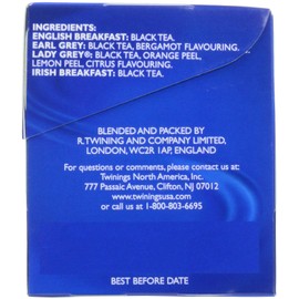 Twinings of London Black Tea Variety Pack with Four Flavors, 20 Count