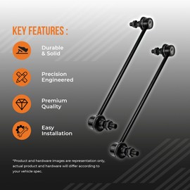 Max Advanced Brakes Front Sway Bar Links Stabilizer Link Kit Compatible With 2000-2019 Chevy Silverado 1500 2500 3500 Compatible With GMC Sierra 1500 2500