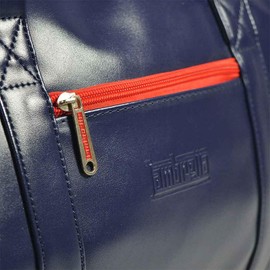 Lambretta Retro Classic Sports Messenger Shoulder Laptop Tablet Body Strap Bag Navy/White | Size: Large