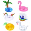 Pool Drinks Holder, Inflatable Drink Holder, Pack of 6 Floating