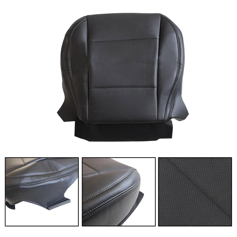 Priprilod Black Perforated Leather with Black Stitching Driver Side Bottom