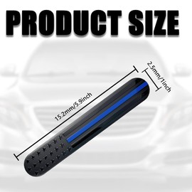 TOBENBONE 2PCS USA American Metal Flag Car Decal Emblem, 3D Metal Adhesive Auto Fender Bumper Badge Stickers, Fit for Auto SUV Truck Motorcycle (Black/Blue)